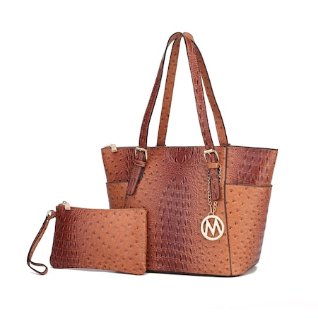 Mkf Collection By Mia K. MKF Collection by Mia K. MKF-LKC-3908BR Tessa Tote Bag; Brown MKF-LKC-3908BR